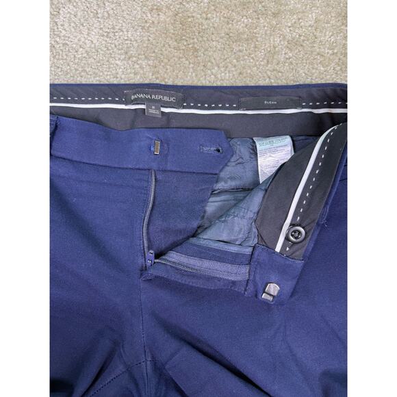 Banana Republic Pants Womens Size 2 Blue Straight Sloan Fit Ankle Stretch C558 - Picture 3 of 13